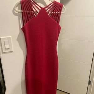 Red/ Dark Pink Dress by Dress The Population